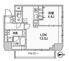 ジェノヴィア浅草橋Ⅱスカイガーデンの物件間取画像